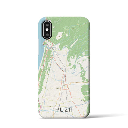 【遊佐（山形県）】地図柄iPhoneケース（バックカバータイプ）