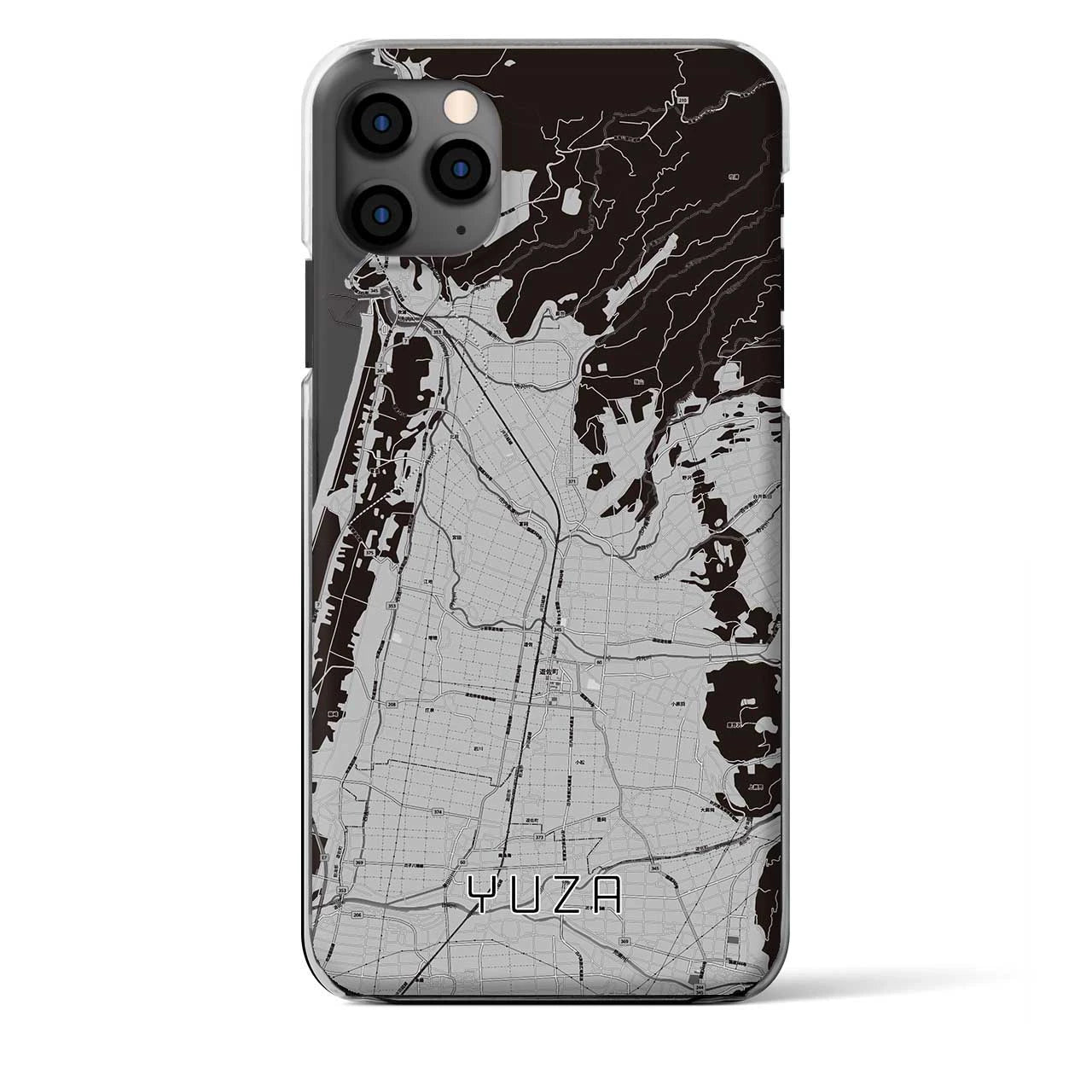 【遊佐（山形県）】地図柄iPhoneケース（クリアタイプ）