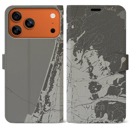 【遊佐（山形県）】地図柄iPhoneケース（手帳タイプ）