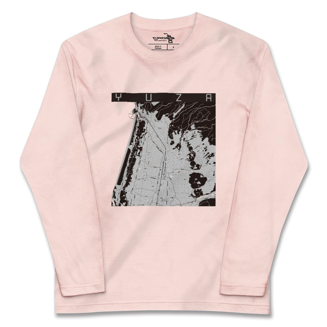 【遊佐(山形県)】地図柄ロングスリーブTシャツ