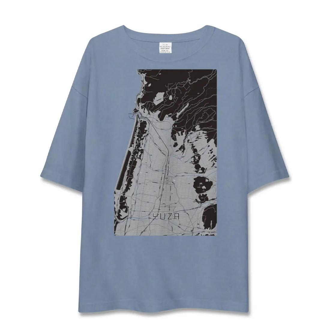 【遊佐（山形県）】地図柄ビッグシルエットTシャツ