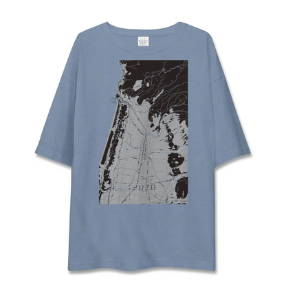 【遊佐（山形県）】地図柄ビッグシルエットTシャツ