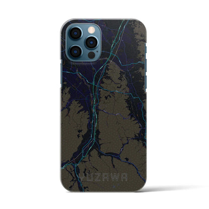 【湯沢（秋田県）】地図柄iPhoneケース（バックカバータイプ）