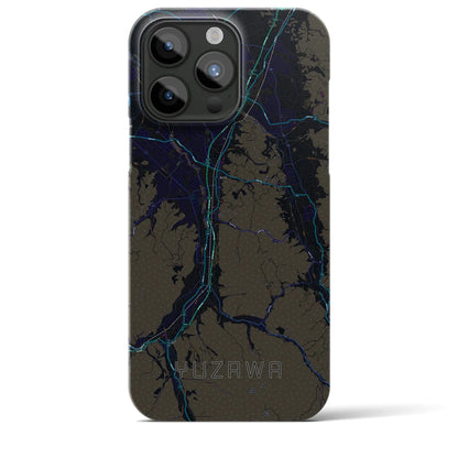 【湯沢（秋田県）】地図柄iPhoneケース（バックカバータイプ）