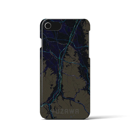 【湯沢（秋田県）】地図柄iPhoneケース（バックカバータイプ）