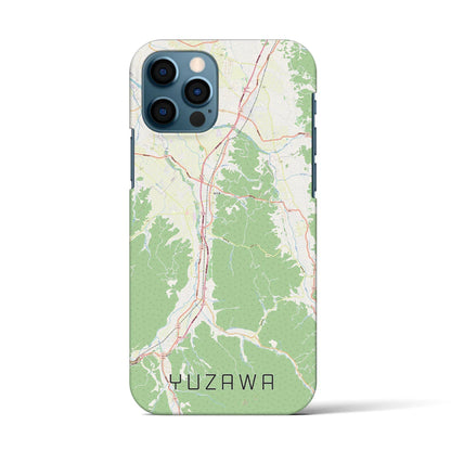 【湯沢（秋田県）】地図柄iPhoneケース（バックカバータイプ）