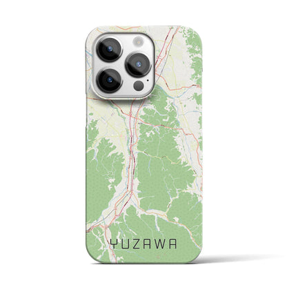 【湯沢（秋田県）】地図柄iPhoneケース（バックカバータイプ）