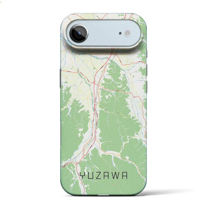 【湯沢（秋田県）】地図柄iPhoneケース（バックカバータイプ）