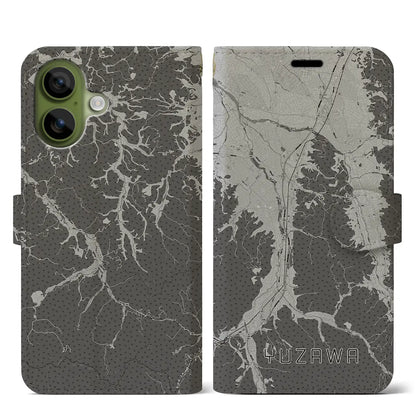 【湯沢（秋田県）】地図柄iPhoneケース（手帳タイプ）