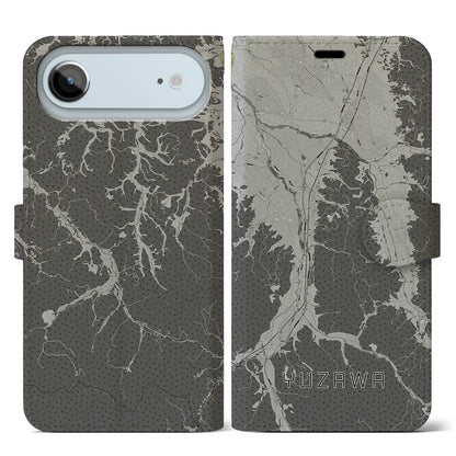 【湯沢（秋田県）】地図柄iPhoneケース（手帳タイプ）