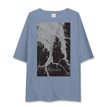 【湯沢（秋田県）】地図柄ビッグシルエットTシャツ