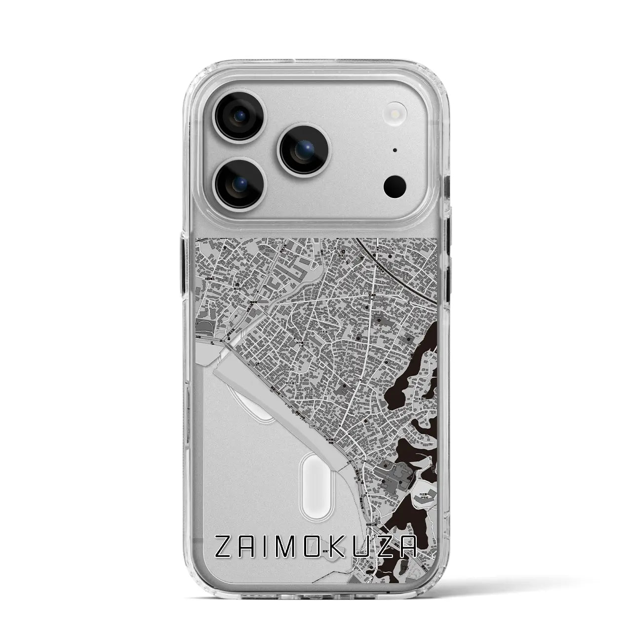 【材木座（神奈川県）】地図柄iPhoneケース（MagSafeタイプ）