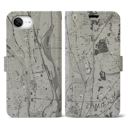 【座間（神奈川県）】地図柄iPhoneケース（手帳タイプ）