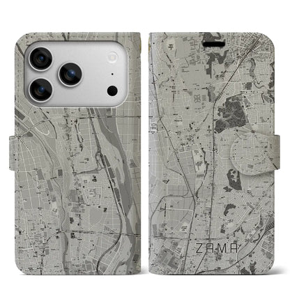 【座間（神奈川県）】地図柄iPhoneケース（手帳タイプ）