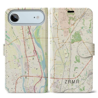 【座間（神奈川県）】地図柄iPhoneケース（手帳タイプ）