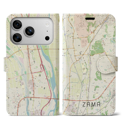 【座間（神奈川県）】地図柄iPhoneケース（手帳タイプ）