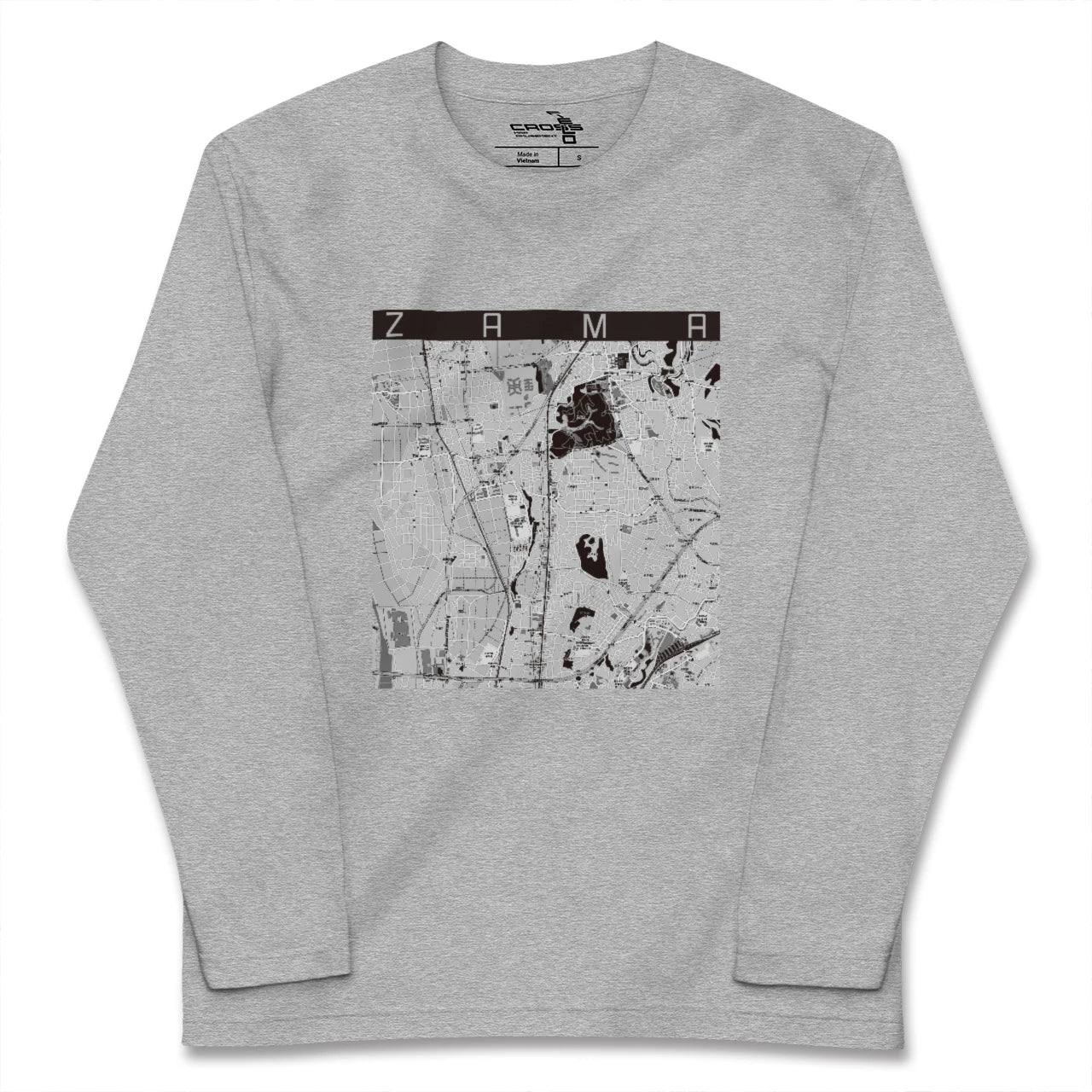 【座間（神奈川県）】地図柄ロングスリーブTシャツ