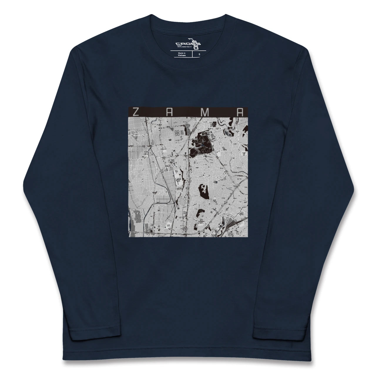 【座間（神奈川県）】地図柄ロングスリーブTシャツ