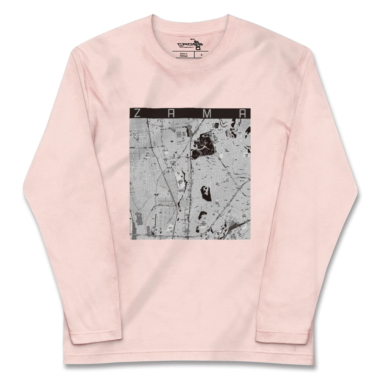 【座間（神奈川県）】地図柄ロングスリーブTシャツ