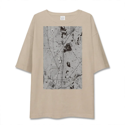 【座間（神奈川県）】地図柄ビッグシルエットTシャツ