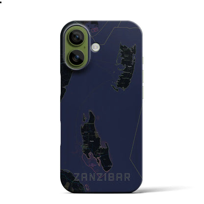 【ザンジバル（タンザニア）】地図柄iPhoneケース（バックカバータイプ）