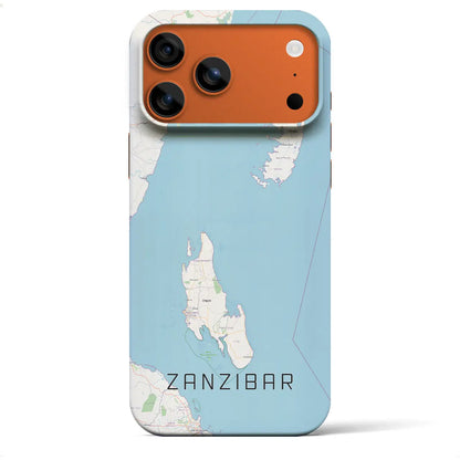 【ザンジバル（タンザニア）】地図柄iPhoneケース（バックカバータイプ）