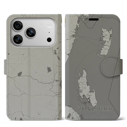 【ザンジバル（タンザニア）】地図柄iPhoneケース（手帳タイプ）