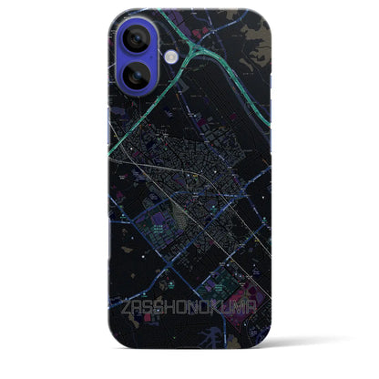 【雑餉隈（福岡県）】地図柄iPhoneケース（バックカバータイプ）