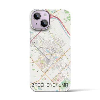 【雑餉隈（福岡県）】地図柄iPhoneケース（バックカバータイプ）