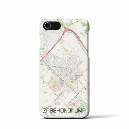 【雑餉隈（福岡県）】地図柄iPhoneケース（バックカバータイプ）