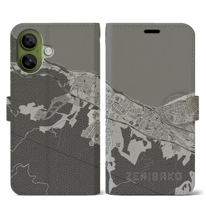 【銭函（北海道）】地図柄iPhoneケース（手帳タイプ）