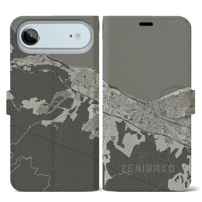 【銭函（北海道）】地図柄iPhoneケース（手帳タイプ）