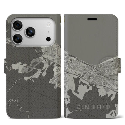 【銭函（北海道）】地図柄iPhoneケース（手帳タイプ）