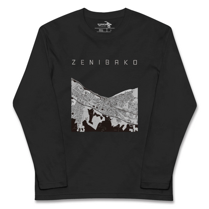 【銭函（北海道）】地図柄ロングスリーブTシャツ