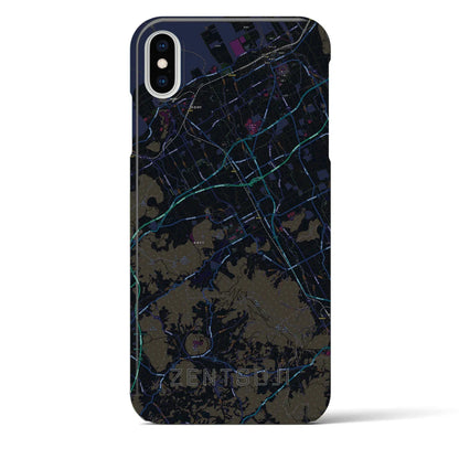 【善通寺（香川県）】地図柄iPhoneケース（バックカバータイプ）