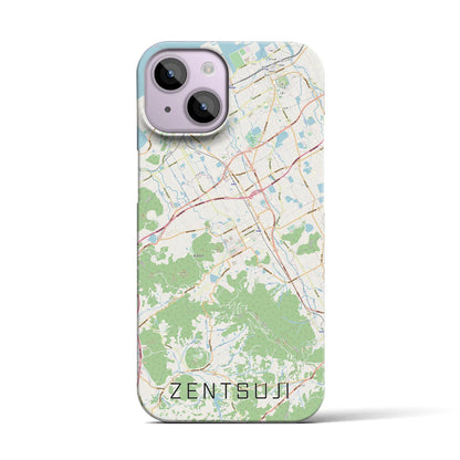 【善通寺（香川県）】地図柄iPhoneケース（バックカバータイプ）