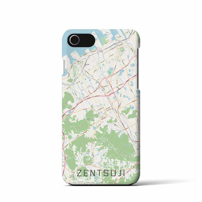 【善通寺（香川県）】地図柄iPhoneケース（バックカバータイプ）