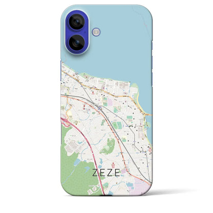 【膳所（滋賀県）】地図柄iPhoneケース（バックカバータイプ）ナチュラル・iPhone 16 Pro Max 用