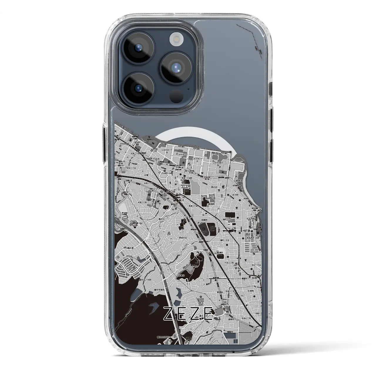 【膳所（滋賀県）】地図柄iPhoneケース（MagSafeタイプ）