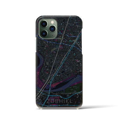 【雑色（東京都）】地図柄iPhoneケース（バックカバータイプ）