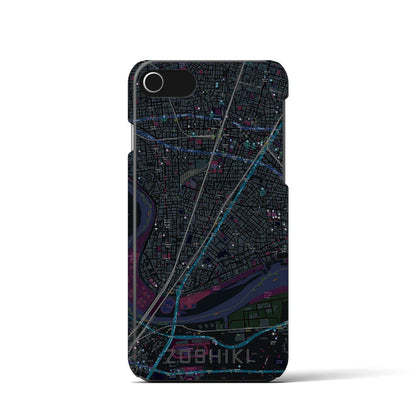 【雑色（東京都）】地図柄iPhoneケース（バックカバータイプ）