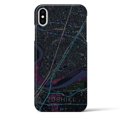 【雑色（東京都）】地図柄iPhoneケース（バックカバータイプ）