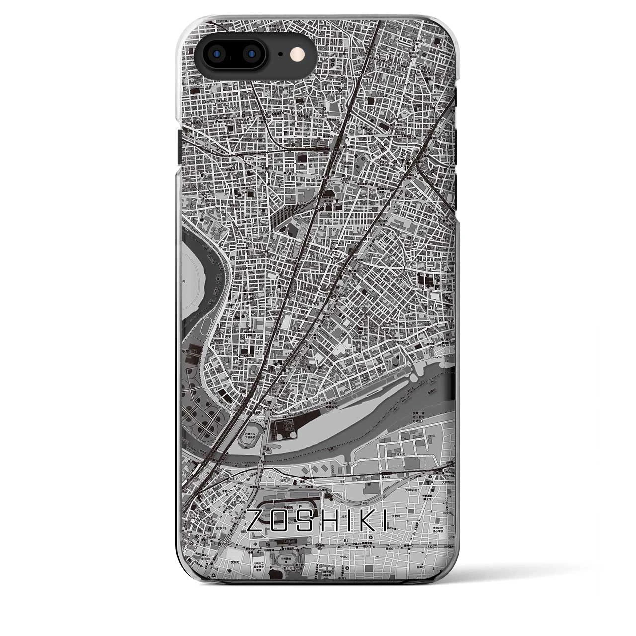 【雑色（東京都）】地図柄iPhoneケース（クリアタイプ）