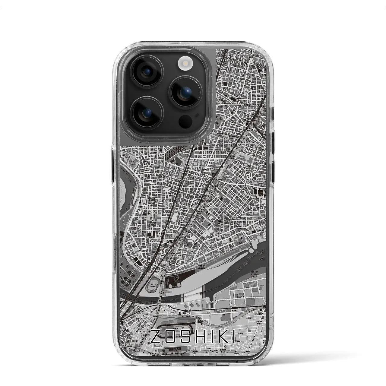 【雑色（東京都）】地図柄iPhoneケース（MagSafeタイプ）