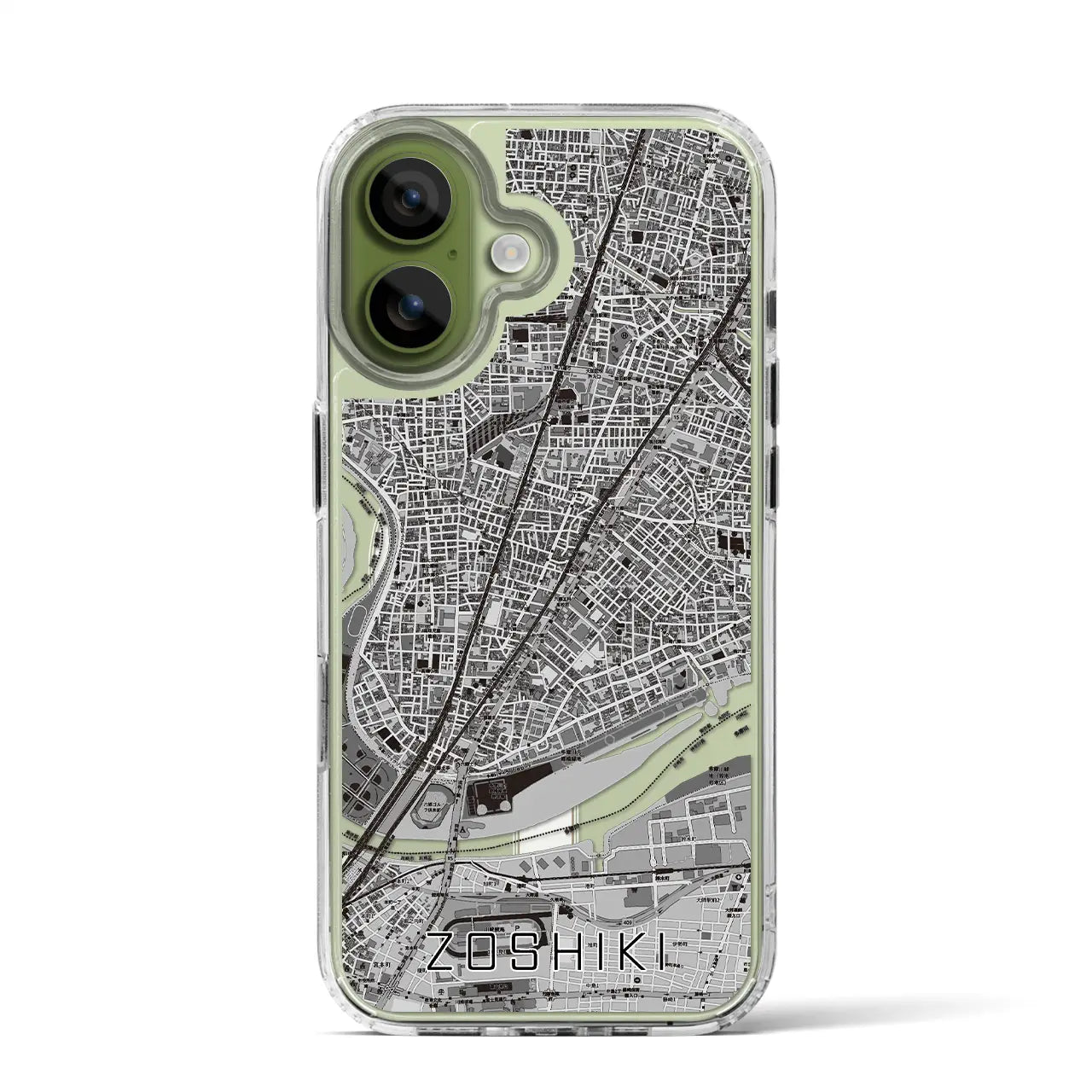 【雑色（東京都）】地図柄iPhoneケース（MagSafeタイプ）