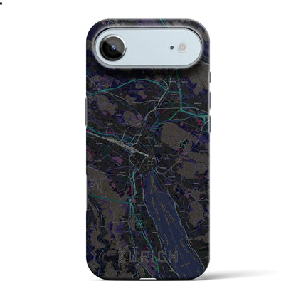 【チューリッヒ（スイス）】地図柄iPhoneケース（バックカバータイプ）