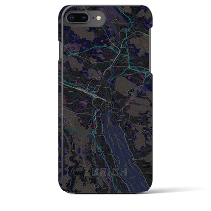 【チューリッヒ（スイス）】地図柄iPhoneケース（バックカバータイプ）
