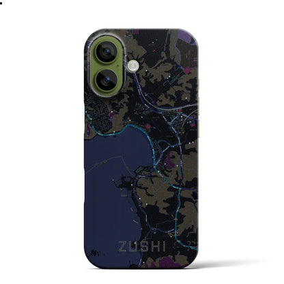 【逗子（神奈川県）】地図柄iPhoneケース（バックカバータイプ）