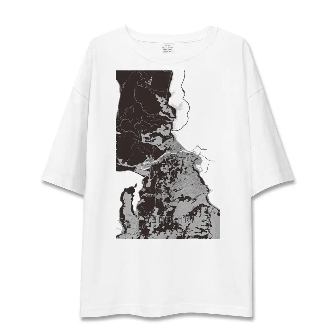 【網走(北海道)】地図柄ビッグシルエットTシャツ
