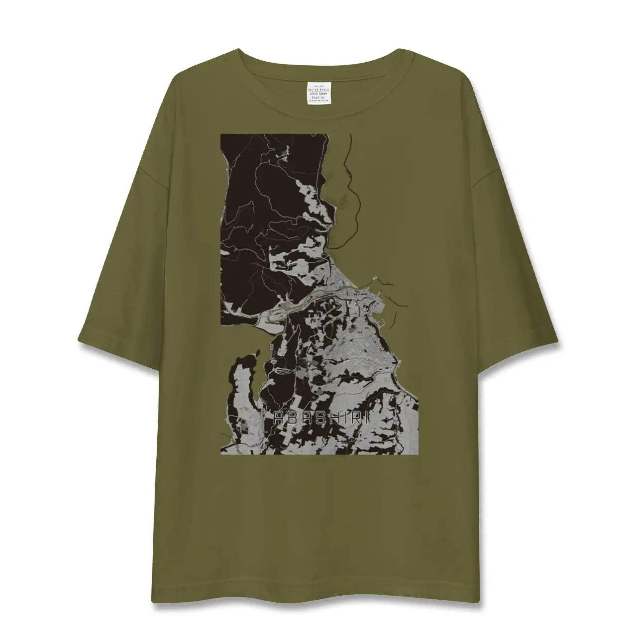 【網走（北海道）】地図柄ビッグシルエットTシャツ